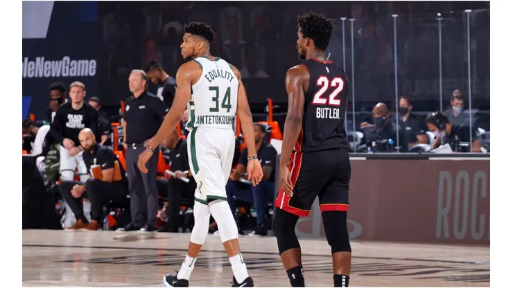 Butler outplayed Antetokounmpo in Game 1. (Getty)