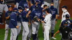 Both benches cleared after the game. (Getty)