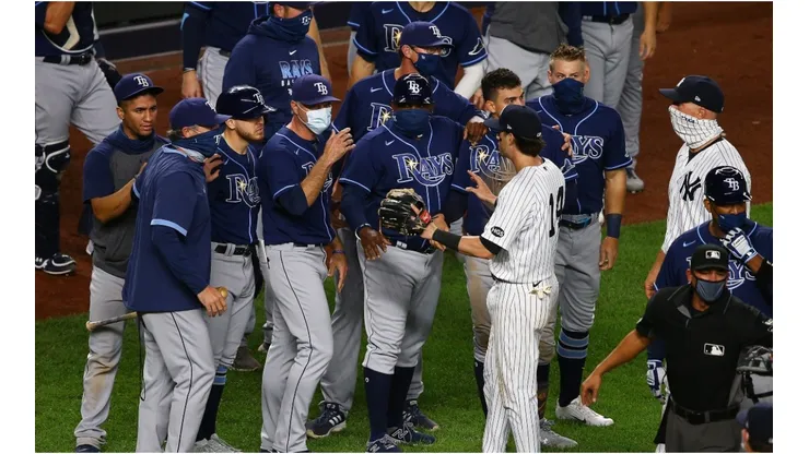 Both benches cleared after the game. (Getty)