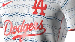 The Los Angeles Dodgers MLB soccer jersey.