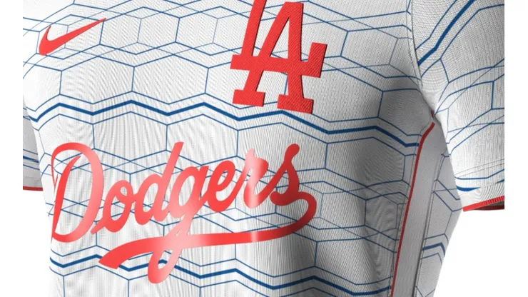 The Los Angeles Dodgers MLB soccer jersey.