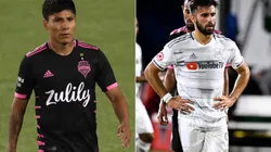 Raúl Ruidíaz (left) and Diego Rossi. (Getty)