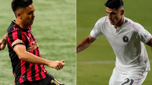 Atlanta United vs. Inter Miami: Gonzalo Martínez (left) and Julián Carranza. (Getty)