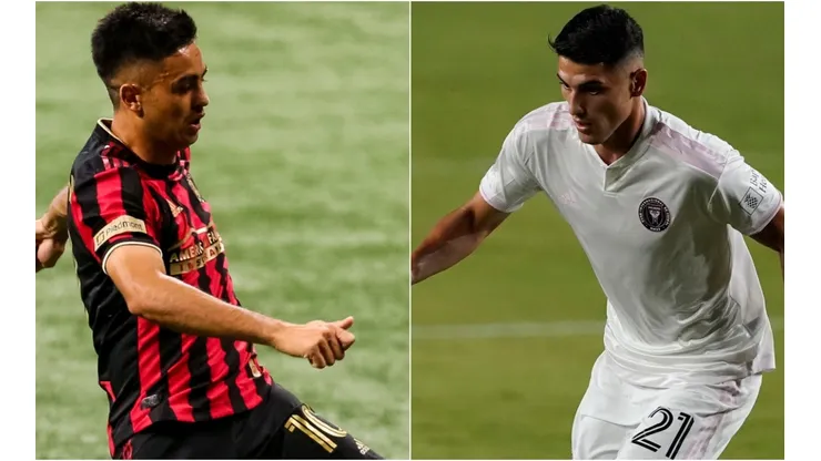 Atlanta United vs. Inter Miami: Gonzalo Martínez (left) and Julián Carranza. (Getty)