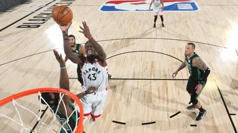 Pascal Siakam struggled against the Celtics. (Getty)