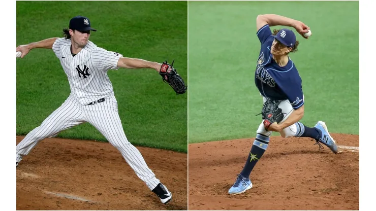 Gerrit Cole (left) and Tyler Glasnow. (Getty)