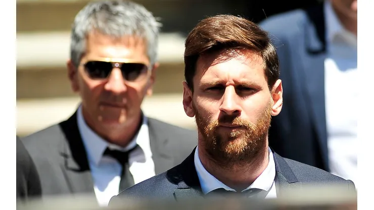 Lionel Messi and his father Jorge (Getty).