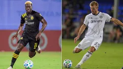 Columbus Crew vs. Philadelphia Union: Gyasi Zardes (left) and Kacper Przybylko. (Getty)