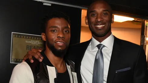 Kobe Bryant and Chadwick Boseman. (Getty)
