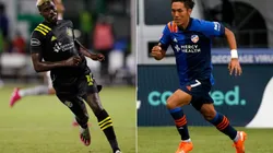 Gyasi Zardes (left) and Yuya Kubo. (Getty)