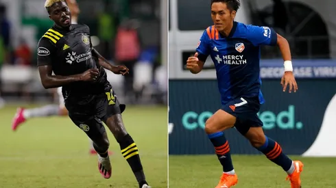Gyasi Zardes (left) and Yuya Kubo. (Getty)