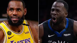 LeBron James and Draymond Green. (Getty)