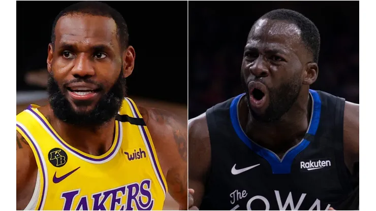LeBron James and Draymond Green. (Getty)