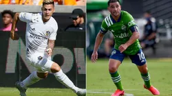 LA Galaxy vs. Seattle Sounders: Cristian Pavón of LA Galaxy and Nicolás Lodeiro of Seattle Sounders (Getty).