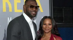 LeBron James and his wife Savannah. (Getty)