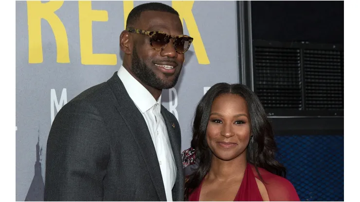 LeBron James and his wife Savannah. (Getty)