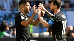 Lionel Messi (right) and Sergio Kun Agüero (Getty).