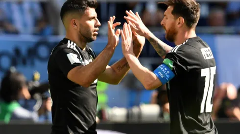 Lionel Messi (right) and Sergio Kun Agüero (Getty).
