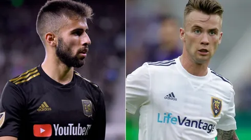 Real Salt Lake vs. LAFC: Diego Rossi of LAFC (left) and Albert Rusnak of Real Salt Lake (Getty).