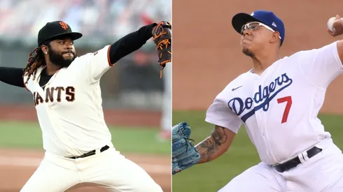 Johnny Cueto (Left) and Julio Urías. (Getty)