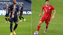 PSG vs. Bayern Munich: Kylian Mbappé (left) and Robert Lewandowski. (Getty)