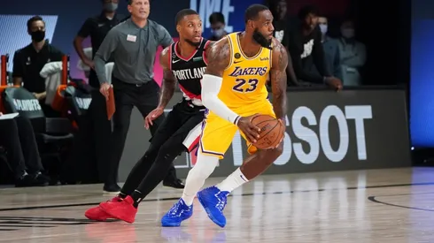 Damian Lillard and the Blazers took Game 1 vs. the Lakers. (Getty)
