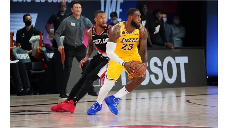 Damian Lillard and the Blazers took Game 1 vs. the Lakers. (Getty)