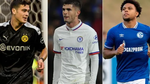 Giovanni Reyna, Christian Pulisic, and Weston McKennie all hit milestones in their past Euro club season (Getty).