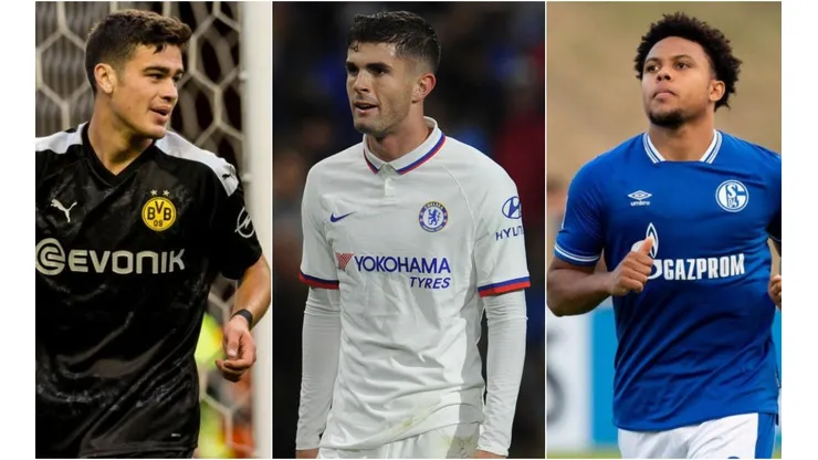 Giovanni Reyna, Christian Pulisic, and Weston McKennie all hit milestones in their past Euro club season (Getty).