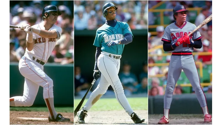 Carl Yastrzemski, Ken Griffey Jr & Rod Carew. (Getty)