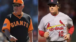 Bruce Bochy and Tony La Russa have 3 World Series titles each. (Getty)