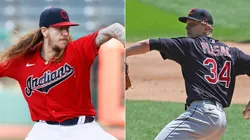 Mike Clevinger and Zach Plesac could leave the Indians. (Getty)