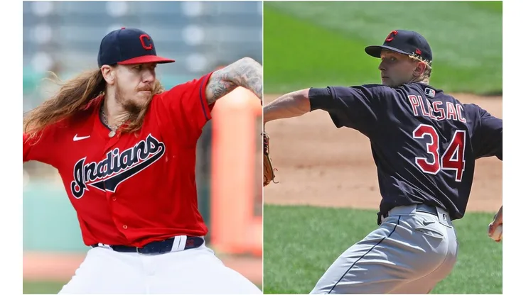 Mike Clevinger and Zach Plesac could leave the Indians. (Getty)