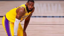 LeBron James vs. the Portland Trail Blazers. (Getty)