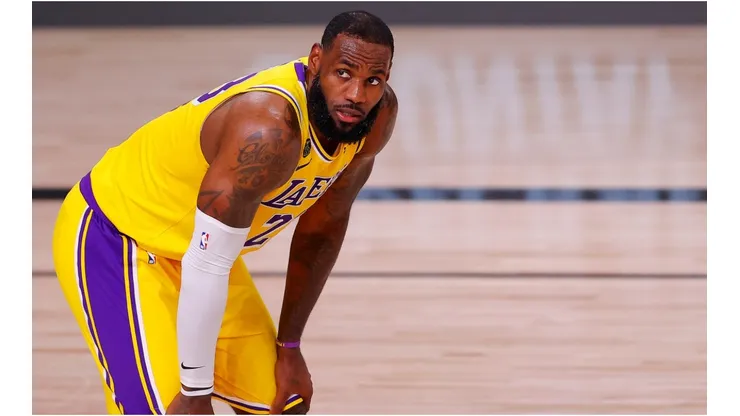LeBron James vs. the Portland Trail Blazers. (Getty)