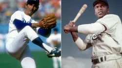 Sandy Koufax and Jackie Robinson, two of the greatest players of all time. (Getty)
