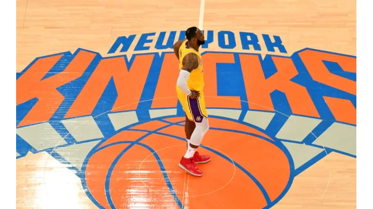 LeBron James playing at Madison Square Garden vs. the Knicks. (Getty)