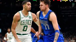Jayson Tatum & Luka Doncic. (Getty)