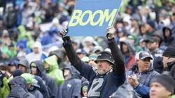 A fan shows a sign rooting for Seattle's Legion of Boom. (Getty)