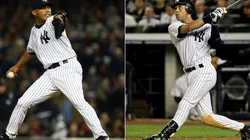 Mariano River and Derek Jeter of the New York Yankees (Getty).