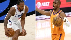 Kawhi Leonard (left) & Chris Paul. (Getty)