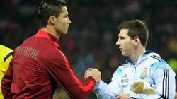 Cristiano Ronaldo & Lionel Messi. (Getty)