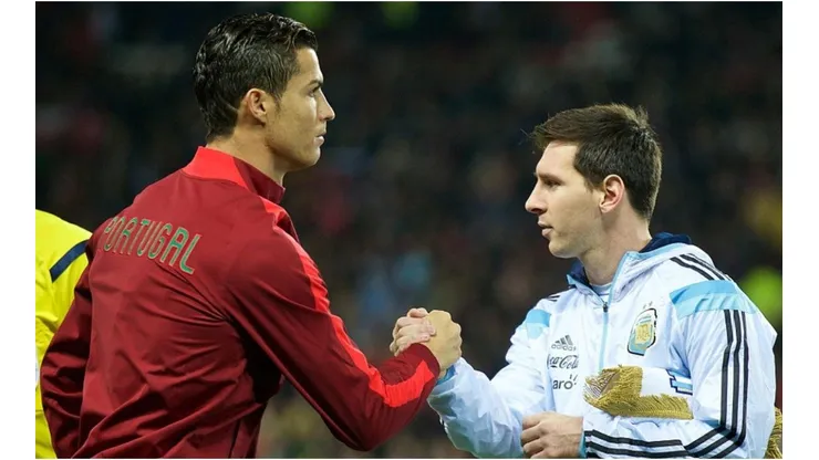 Cristiano Ronaldo & Lionel Messi. (Getty)