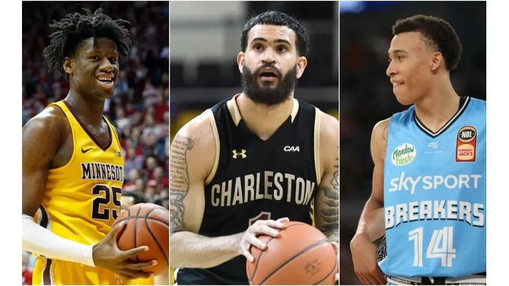 Daniel Otoru, Grant Riller & RJ Hampton. (Getty)