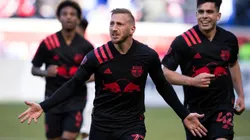 Daniel Royer of New York Red Bulls celebrates after scoring a goal (Getty).