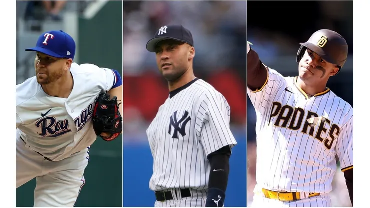 Jacob deGrom, Derek Jeter, and Juan Soto.