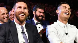 Two of the world's best soccer players: Lionel Messi and Cristiano Ronaldo.