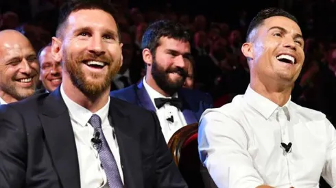 Two of the world's best soccer players: Lionel Messi and Cristiano Ronaldo.