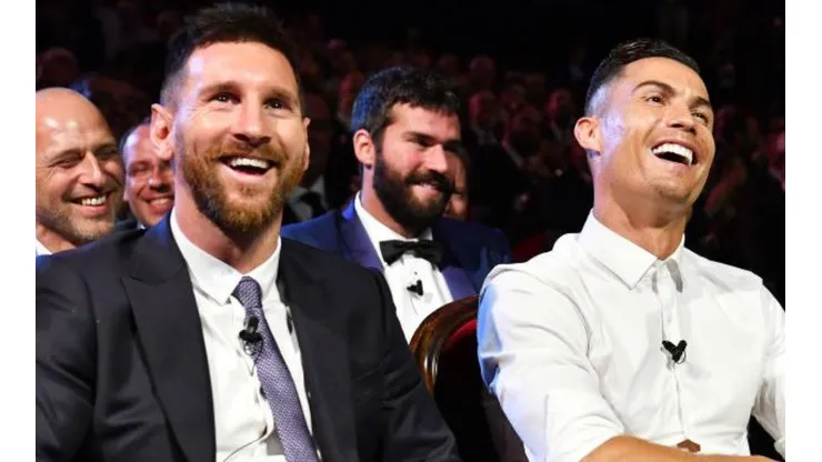 Two of the world's best soccer players: Lionel Messi and Cristiano Ronaldo.