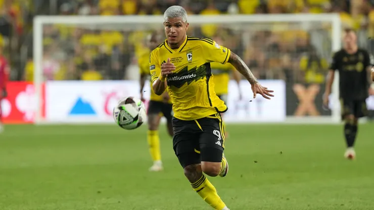 Forward Cucho Hernández (Columbus Crew) in action during the 2024 Leagues Cup Final.